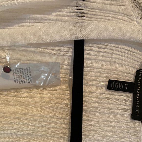 White Long Tie Thin Sweater - Picture 3 of 4